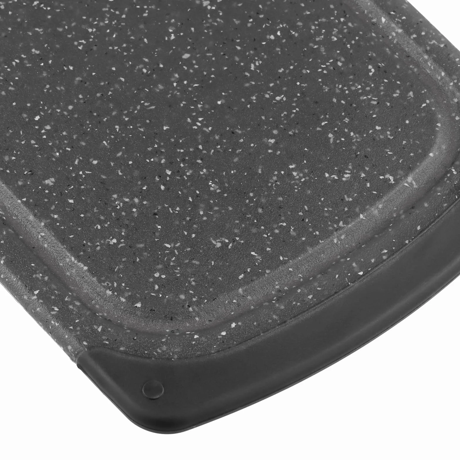 Set di 8 Taglieri da Cucina in Plastica PP Nero, Antiscivolo, con Scanalatura e Manico, Lavabile in Lavastoviglie, Senza BPA, 25 x 14,8 cm