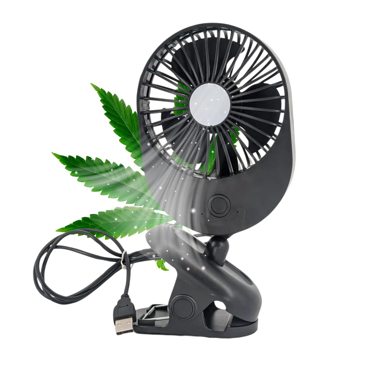 TronicXL Ventilatore USB Grow con clip morsetto a morsetto, ventilatore a clip per Homebox Growbox GrowBox Secret Jardin GrowPro DiamondBox Zelsius Mars Hydro ecc.