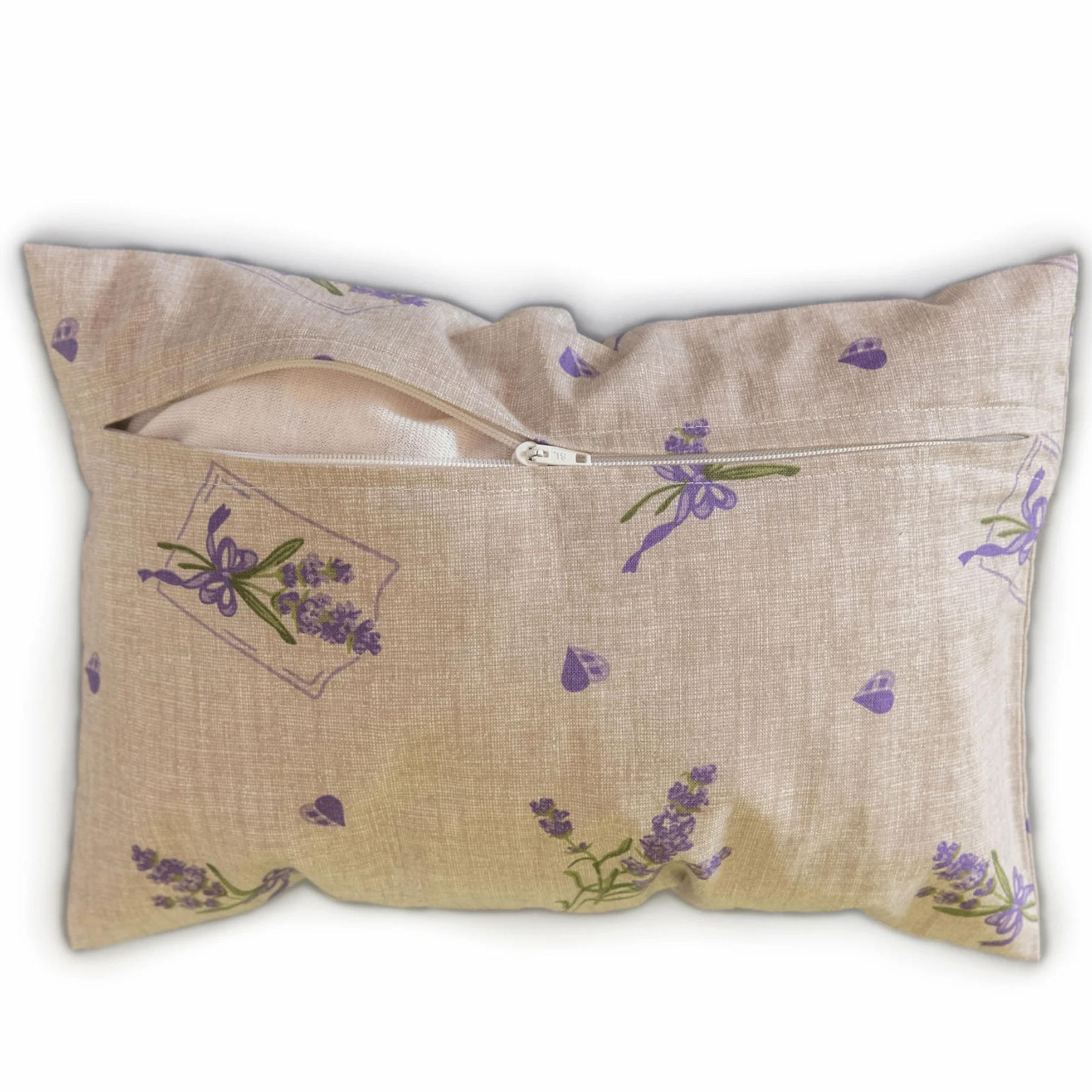 Cuscino con lavanda 30x20cm - "Fiore romantico" - Cuscino con profumo naturale