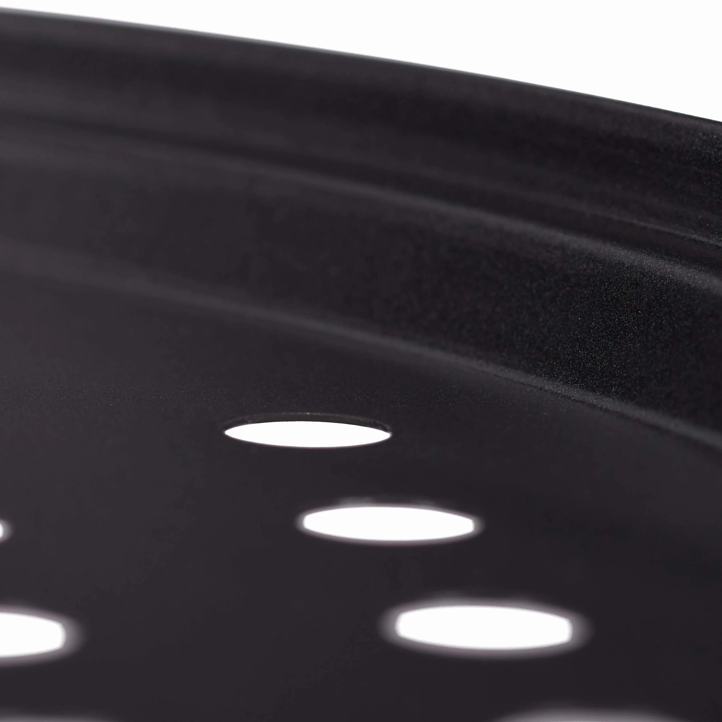 Relaxdays Set da 8 Teglie per Pizza, Rotonda, Forata, Antiaderente, per Crostate, Acciaio, Padella, ∅ 32 cm, Antracite