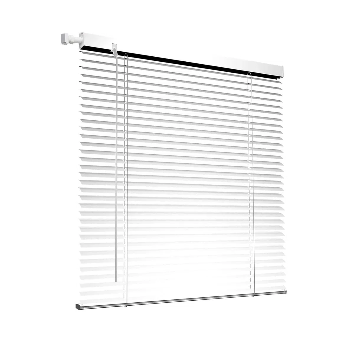 Tende Veneziana in Alluminio con Fissaggio Senza Foratura, su Misura Larghezza 42-150cm Altezza 50-240cm Persiane Veneziane Orizzontali Senza Fili, Privacy, per Finestre Interne(Bianco)