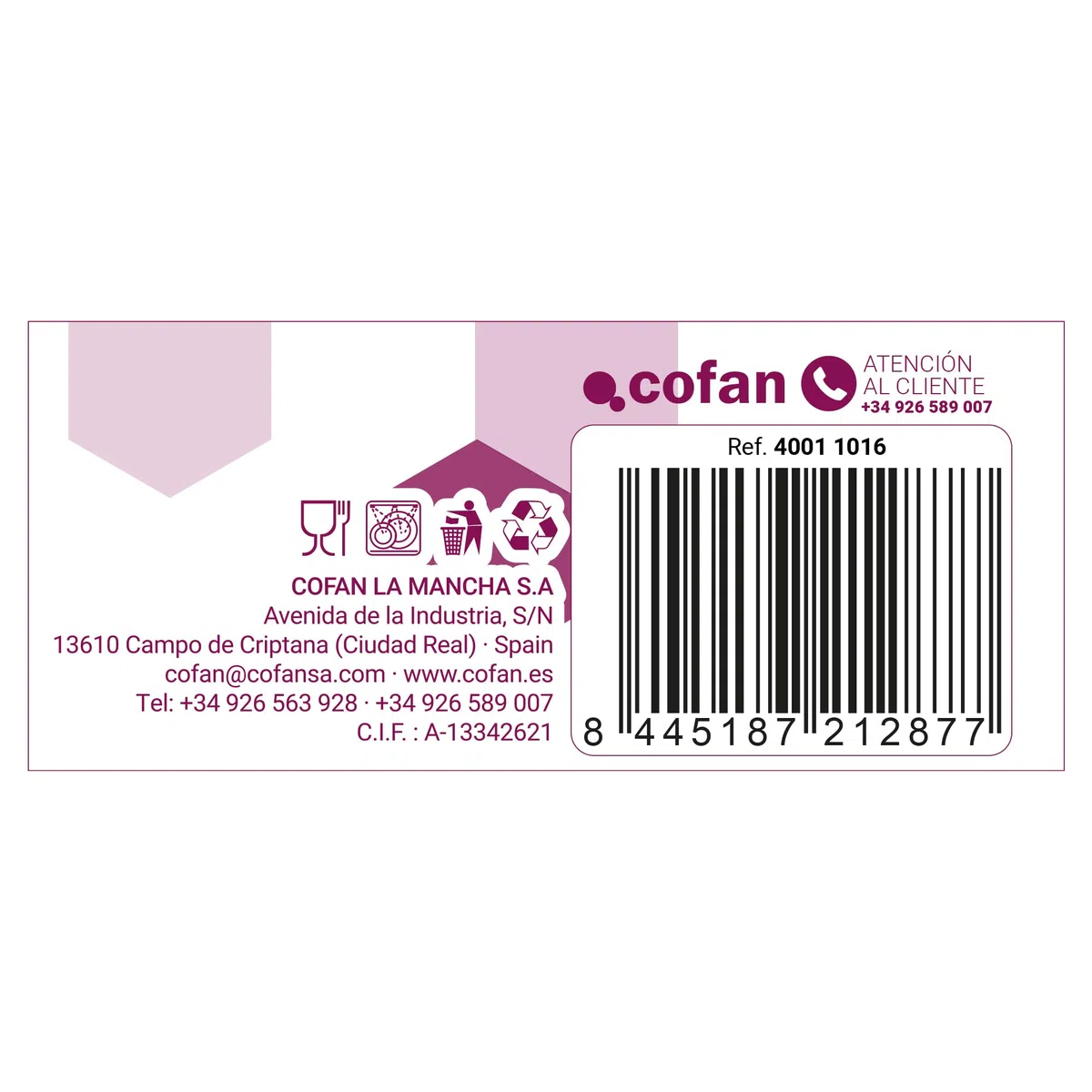 Cofan Bicchiere Combi/Sidro | Modello Hampton | Capacità 520cc | Confezione da 6 pezzi