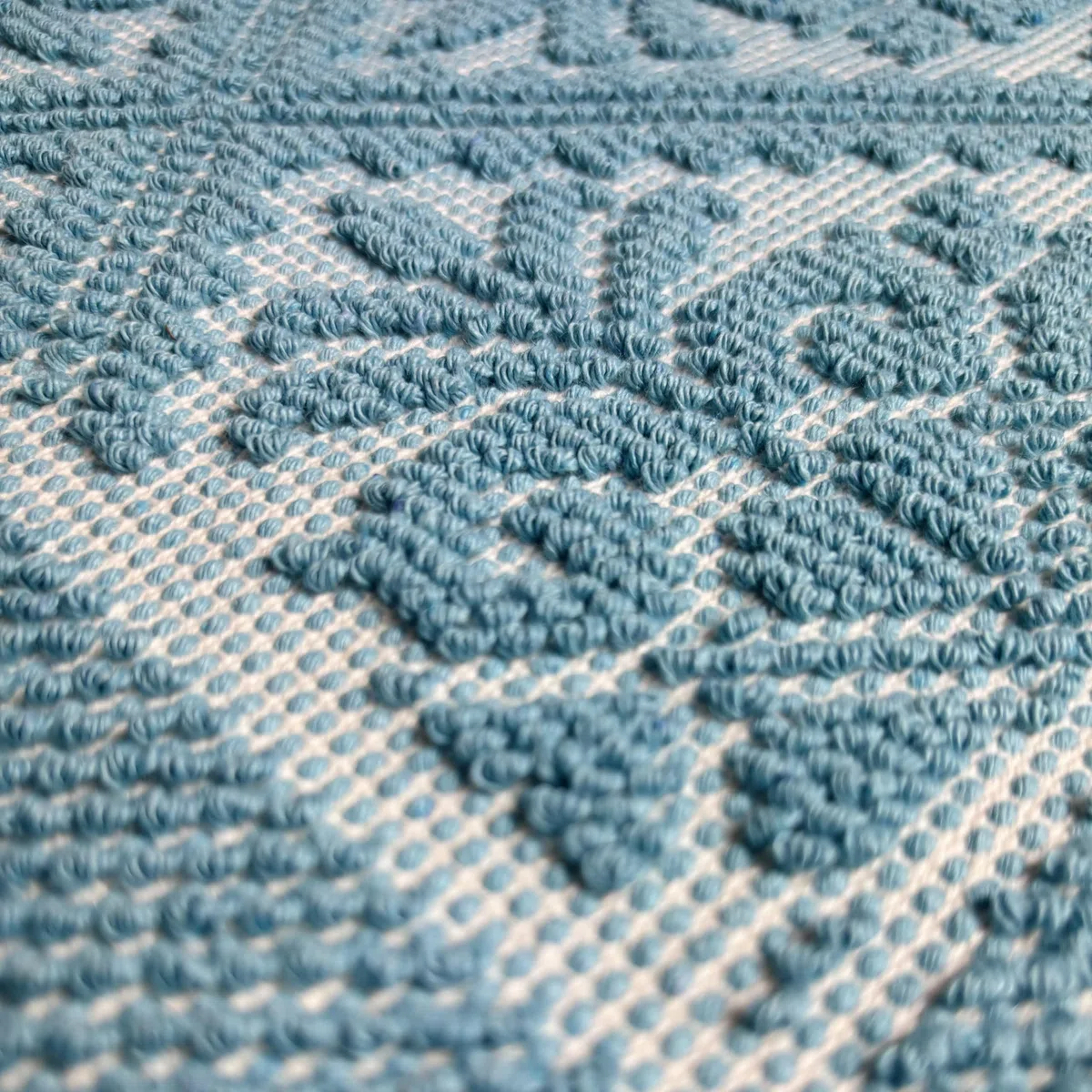 Markotex Tappeto Sardo Stuoia Passatoia tappeto bagno 100% Cotone Made In Italy prodotto in sardegna (Giada, 55x140)