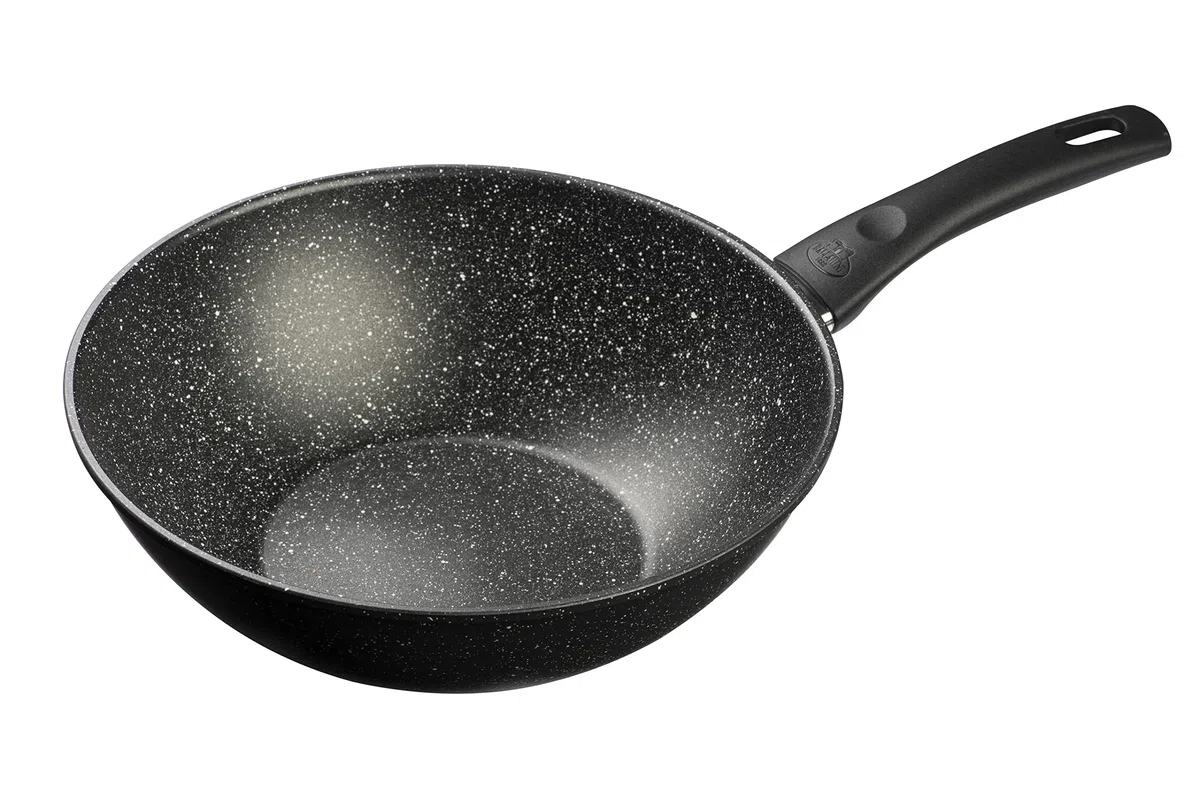 BALLARINI Vipiteno wok, alluminio antiaderente, rotondo, 28 cm, Made in Italy