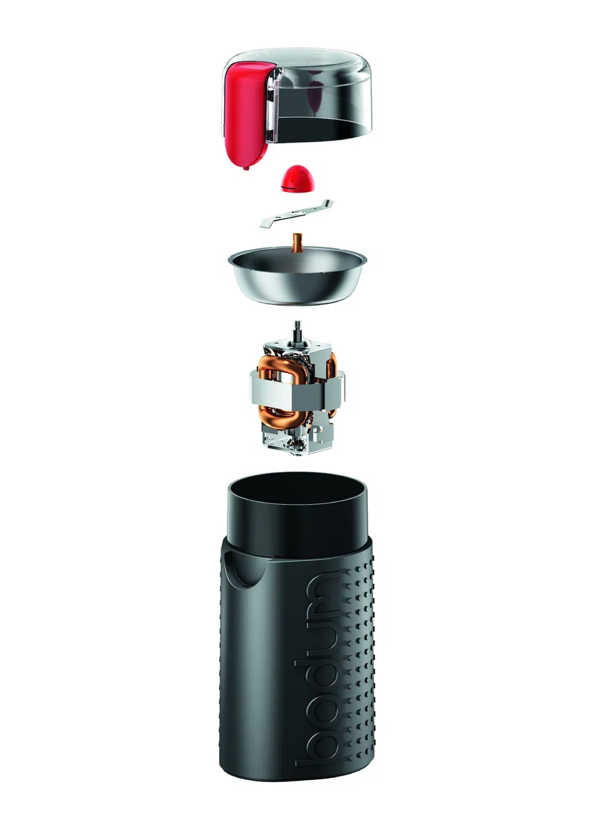 Bodum - 11160-01EURO-3 - Bistro - Macinacaffè Elettrico a lamelle - Nero - 150 W