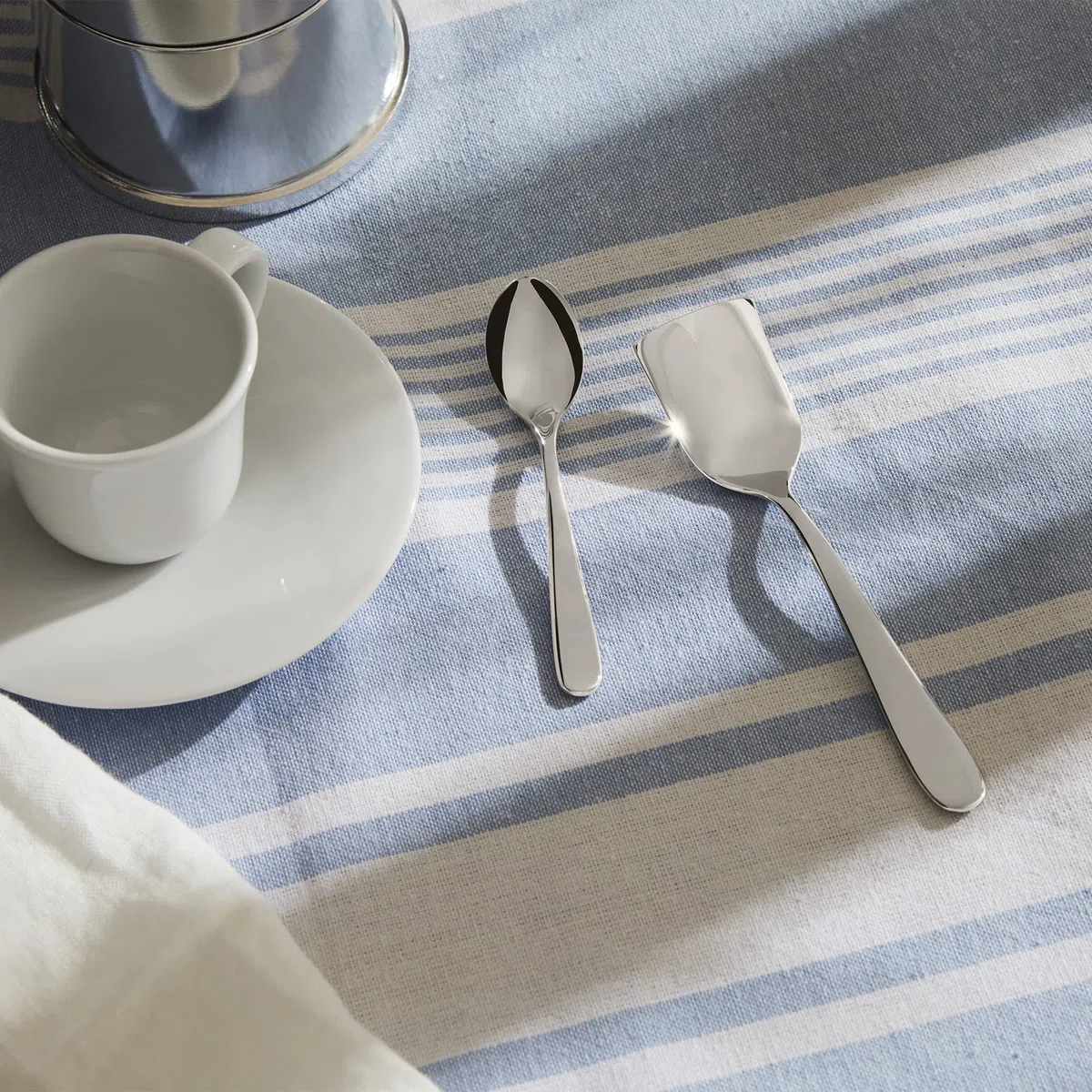 Alessi 5180/9 Nuovo Milano Cucchiaino da Moka in Acciaio Lucido, Set da 6
