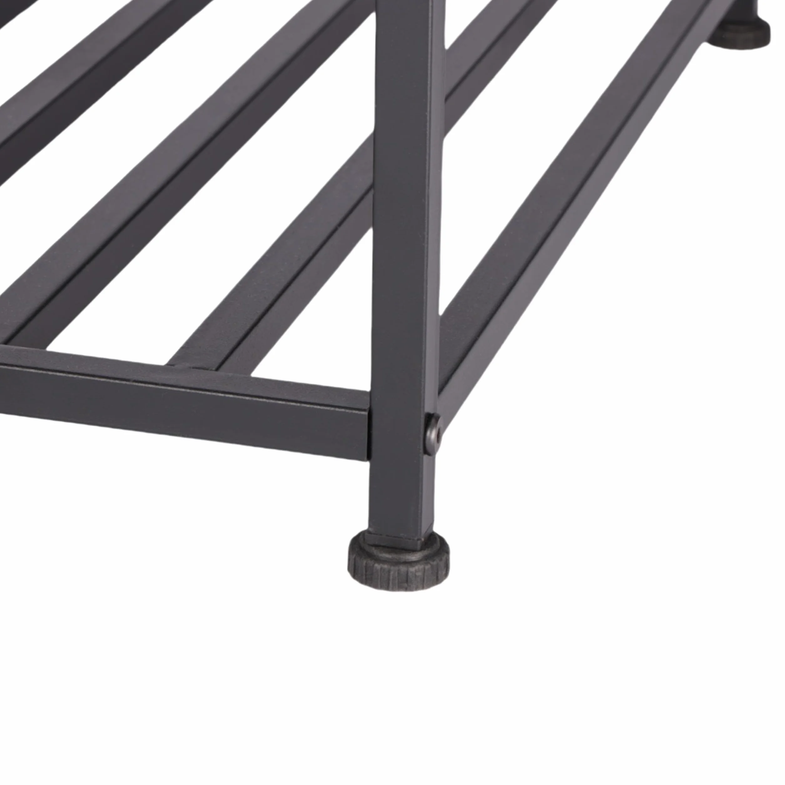 Tavolino Relaxdays, con ripiano HLP: 50x50,5x50,5 cm, Design Industriale, per Soggiorno e Camera, Metallo, Grigio
