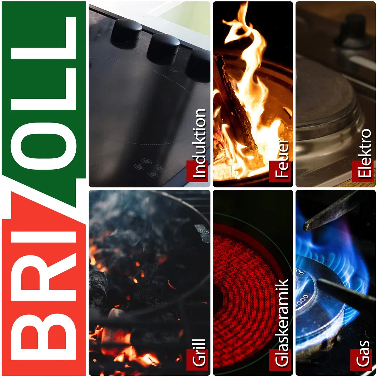 Padella in ghisa, diametro 24 cm, altezza 62 mm, con manico in legno, padella in ghisa a induzione, padella in ghisa, adatta per barbecue a gas, forno, focolare e tutti i piani cottura, con induzione