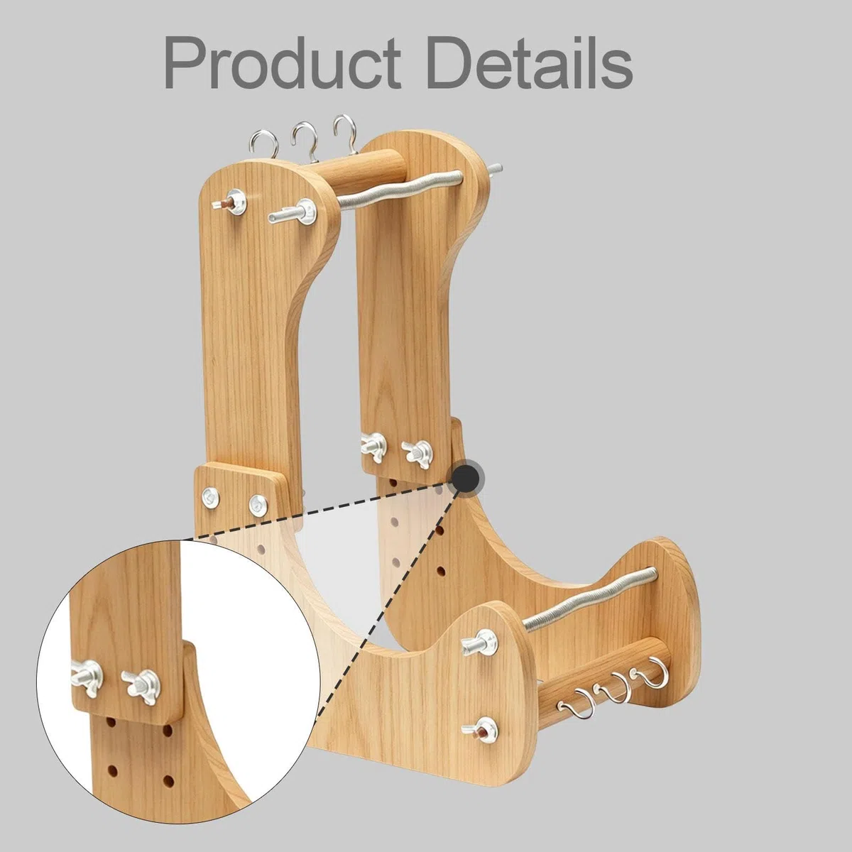 Telaio per Perline Regolabile, Telaio per Braccialetti in Legno, Fabbricante di Braccialetti Ideale per Principianti, per La Creazione di Braccialetti e Gioiellil