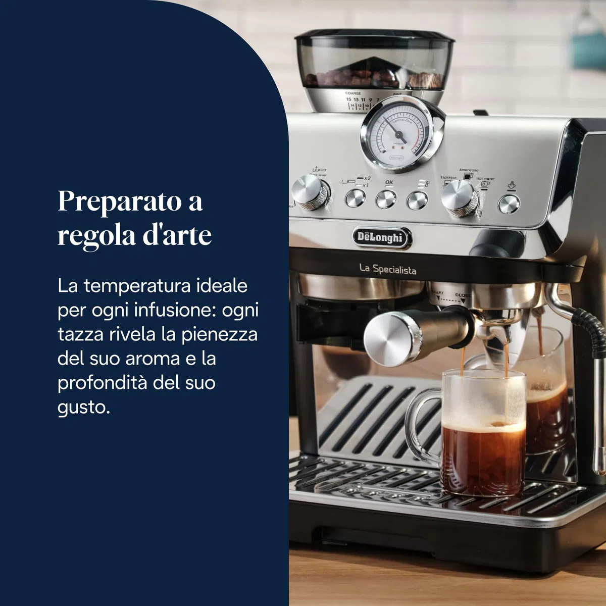 De'Longhi LA SPECIALISTA ARTE EC9155.MB Macchina da caffè Manuale, 3 Ricette Preimpostate, Controllo Attivo della Temperatura, 8 Livelli di Macinazione, Lancia MyLatte Art, incluso KIT BARISTA, Nera