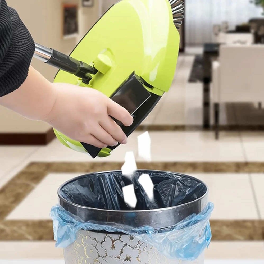 Macchina spazzatrice Manuale Multifunzione a Spinta Manuale Non elettrica con Rotazione a 360 Gradi Scopa Paletta Strumento per la Pulizia