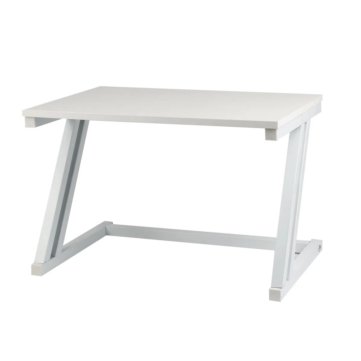 LANTUS Scaffale mobile per microonde con struttura in metallo con ripiano in legno MDF organizer per utensili da cucina, design moderno, dimensioni: 54 x 35 x 34,5 cm, bianco