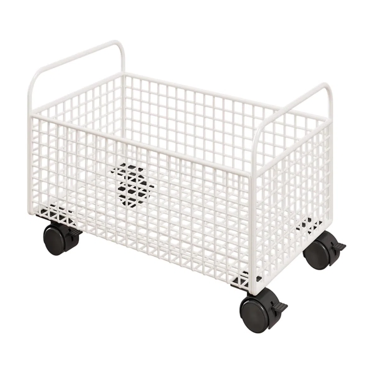 Oshhni Carrello Porta Libri con Ruote sotto la scrivania, Semplice, Multifunzionale, Portatile, Mobile, per riporre Giocattoli, Soggiorno, 38x25x26 Centimetri