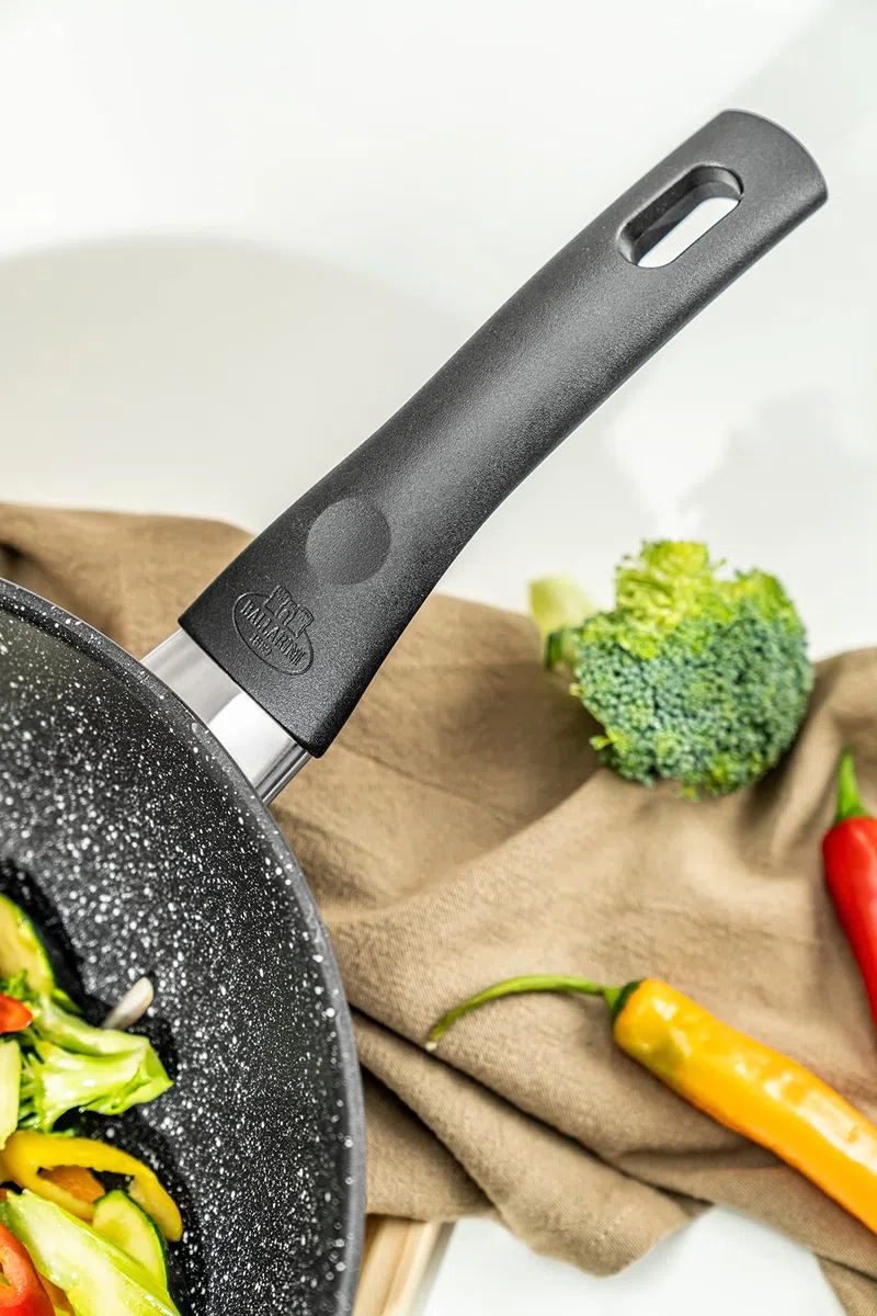 BALLARINI Vipiteno wok, alluminio antiaderente, rotondo, 28 cm, Made in Italy