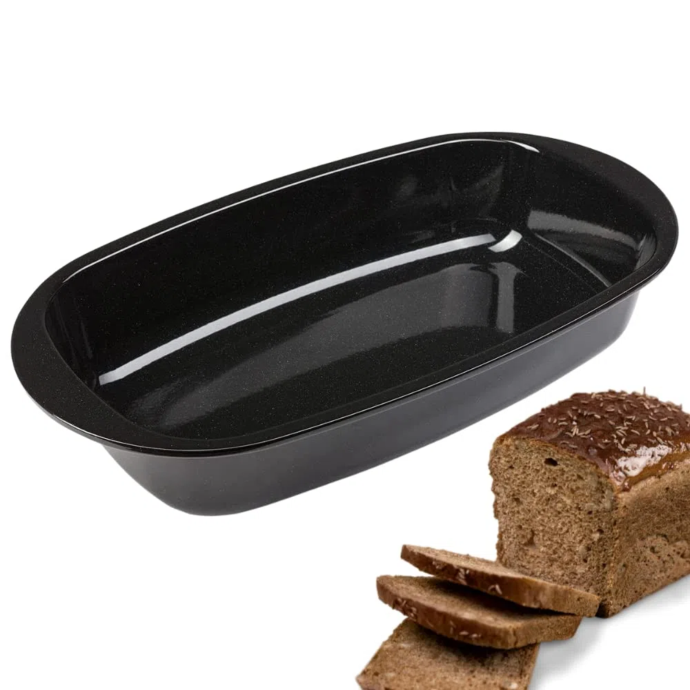 Westmark Teglia per pane, lunghezza: 32 cm, smaltato, nero, 33892270