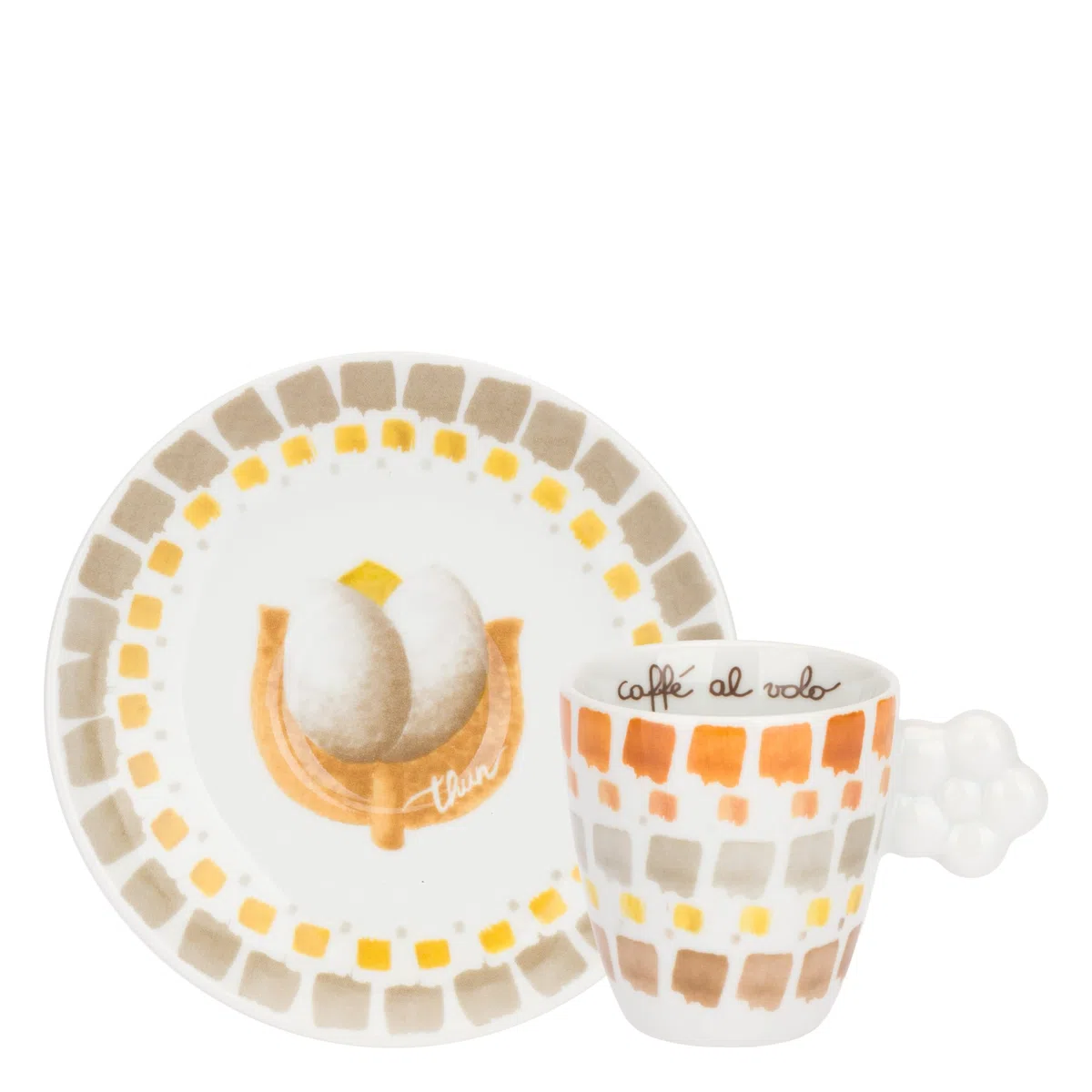 THUN - Set 2 Tazzine con piattino e Zuccheriera, Collezione Tulipani, /10,25 x 9,60H 370 cc