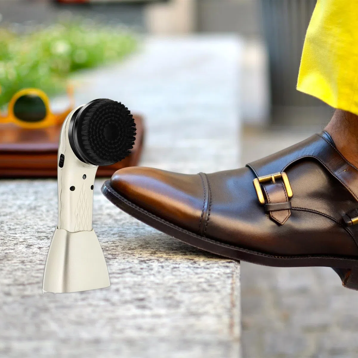 Generico Macchina lustrascarpe - Macchina lustrascarpe, elettrica automatica | Dispositivo USB ricaricabile per la cura della pelle per borse, seggiolini auto, finimenti per scarpe