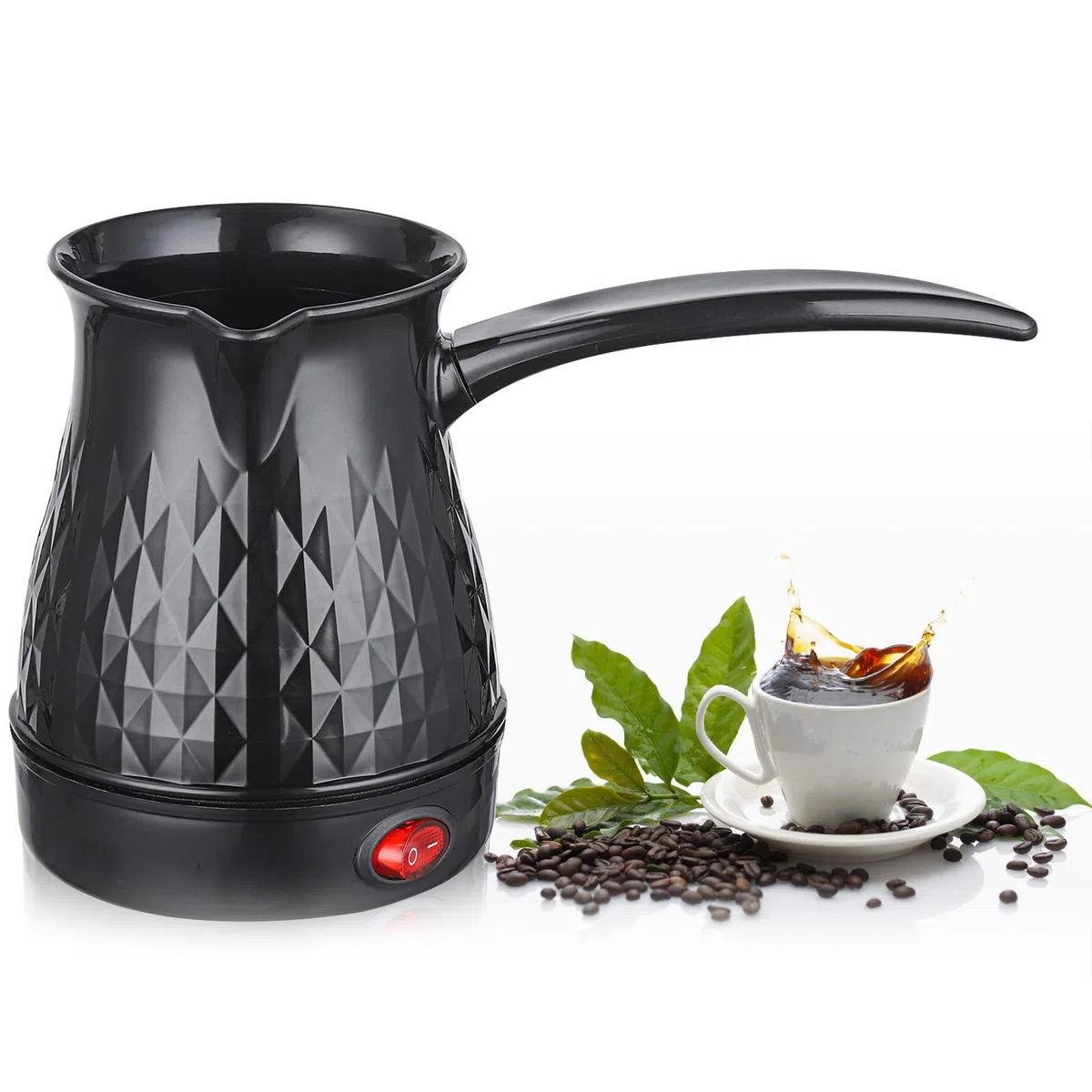 Caffettiera Turca Elettrica 500ML - 600W 220V Per Tacchino - Macchina Per Tè, Espresso e Latte Araba