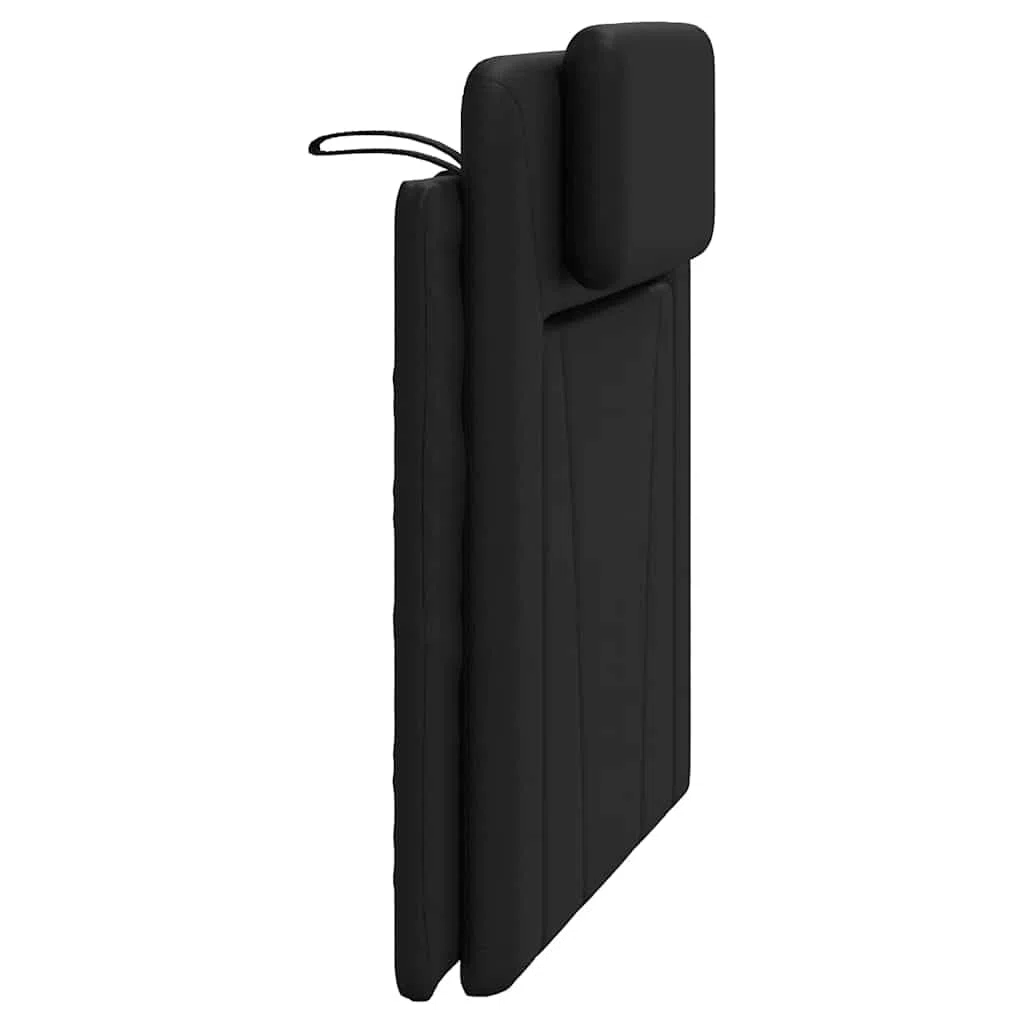 vidaXL Cuscino Testiera Viana Nero 100 cm in Similpelle