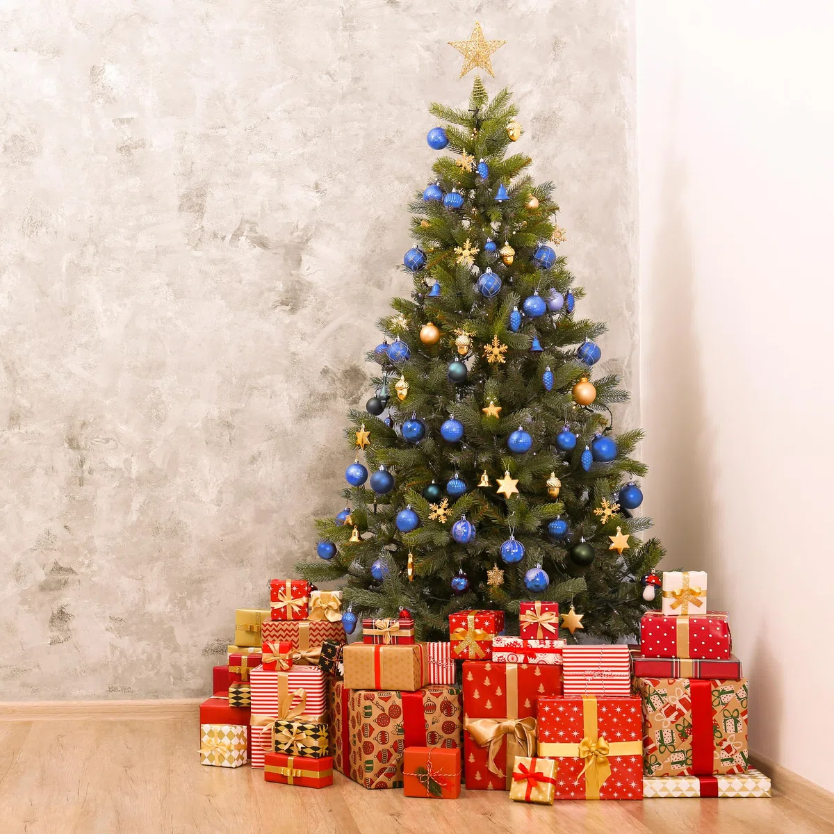 Relaxdays Palline di Natale, 72 Palle Natalizie Opache, Lucide, Glitterate, Pigne, Cuori, Regali, Plastica, Champagne