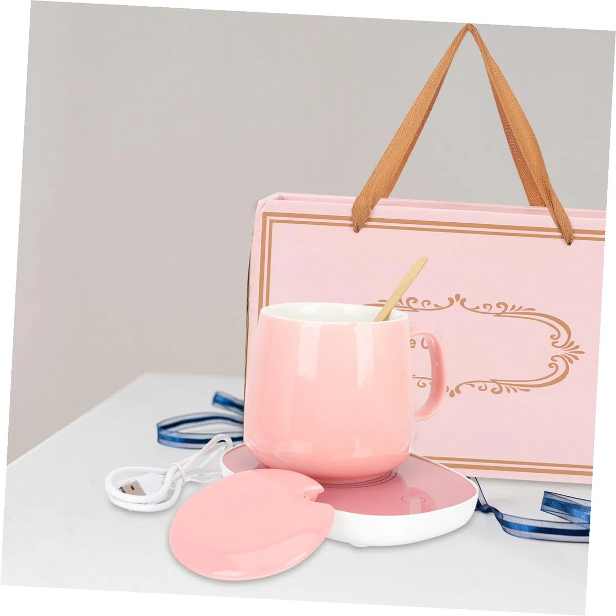 UPKOCH 1 Set Tazza Di Riscaldamento Automatico Espresso Riscaldatore In Ceramica Scaldacandela Elettrico Caffè Piatto Più Caldo Bevanda Piastra Più Calda Latte Più Caldo Pad Ceramica