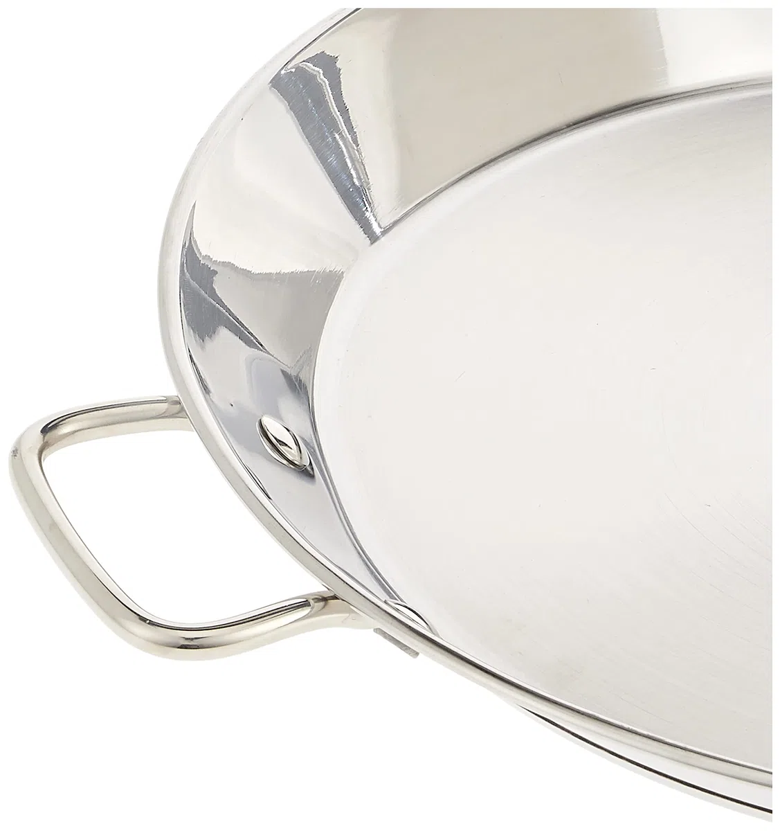 Guison – Padella per paella valenciana, in acciaio inox, 36 cm