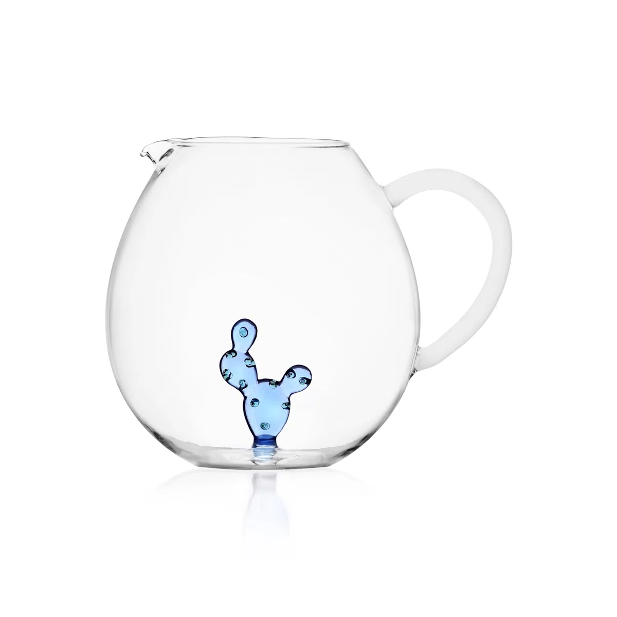 Ichendorf Milano Brocca Cactus Blu | Collezione Desert Plants | 290 cl | Vetro Borosilicato | Fatto a Mano