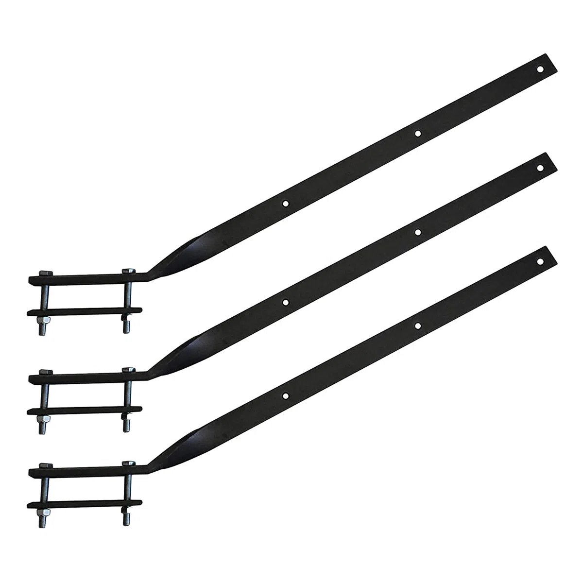 DISTRIBUZIONE Stendibiancheria bracci ringhiera Balcone in Ferro Rigido 3 Pezzi staffe 60cm