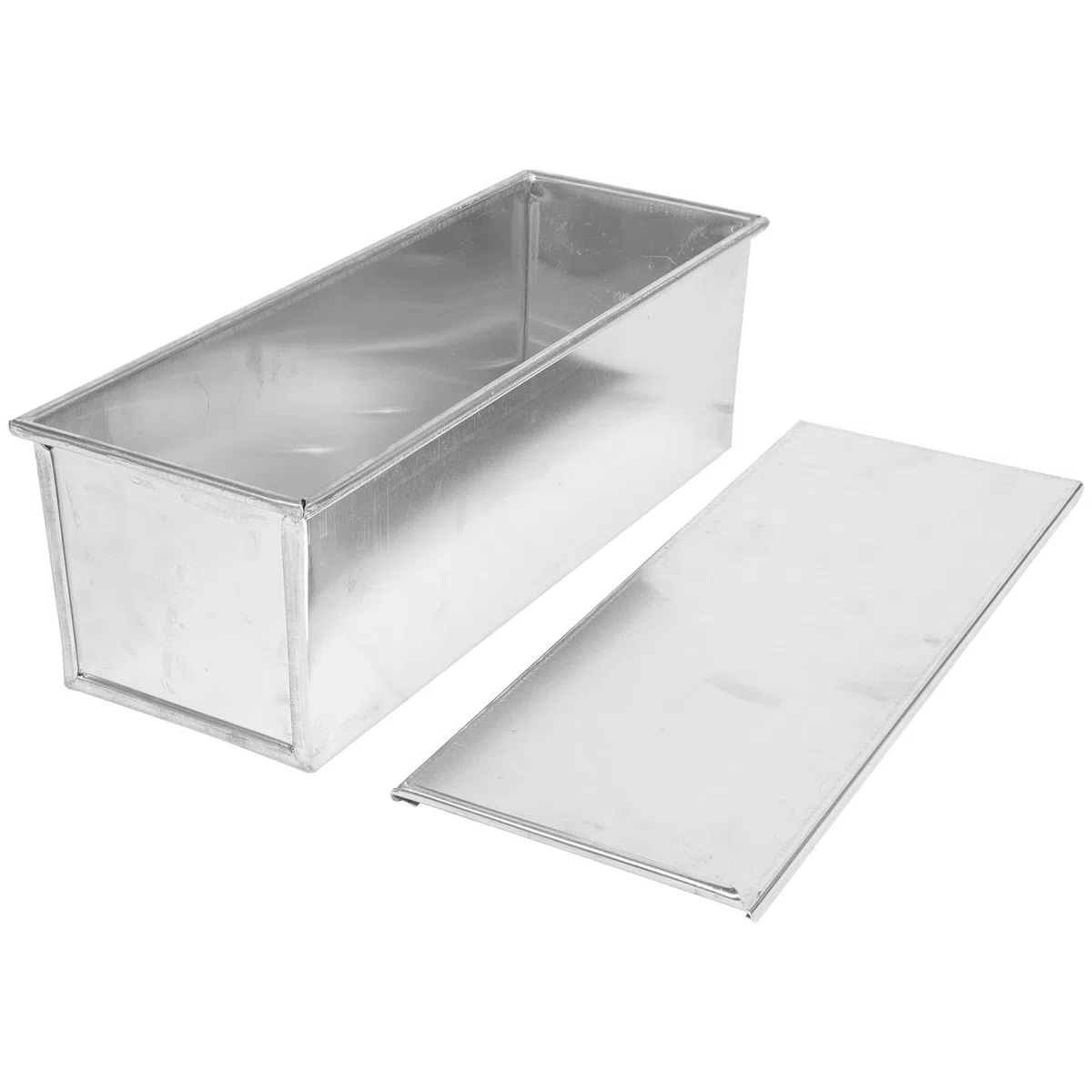 GANAZONO Stampo per Pane in Lega di Alluminio Coperchio, Resistente e Facile da Pulire, Scatola per Toast 1200g, Accessorio per Forno e Panificazione Casalinga