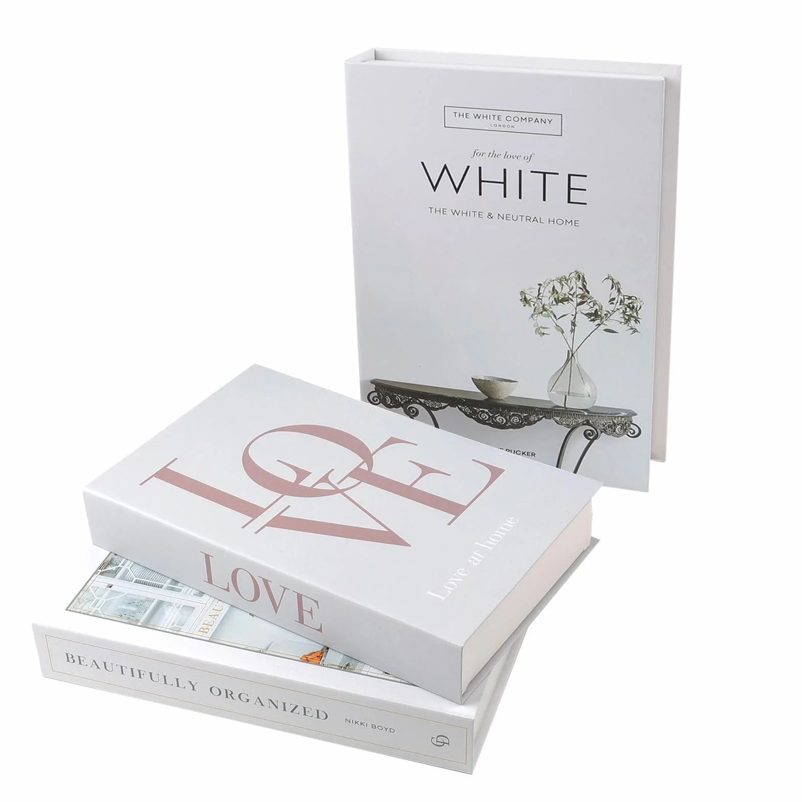 Set di 3 Libri Decorativi Pieghevoli, Finti Libri di Decorazione per Arredi Moderni per Casa, Libreria, Tavolino, Scaffali, Ufficio