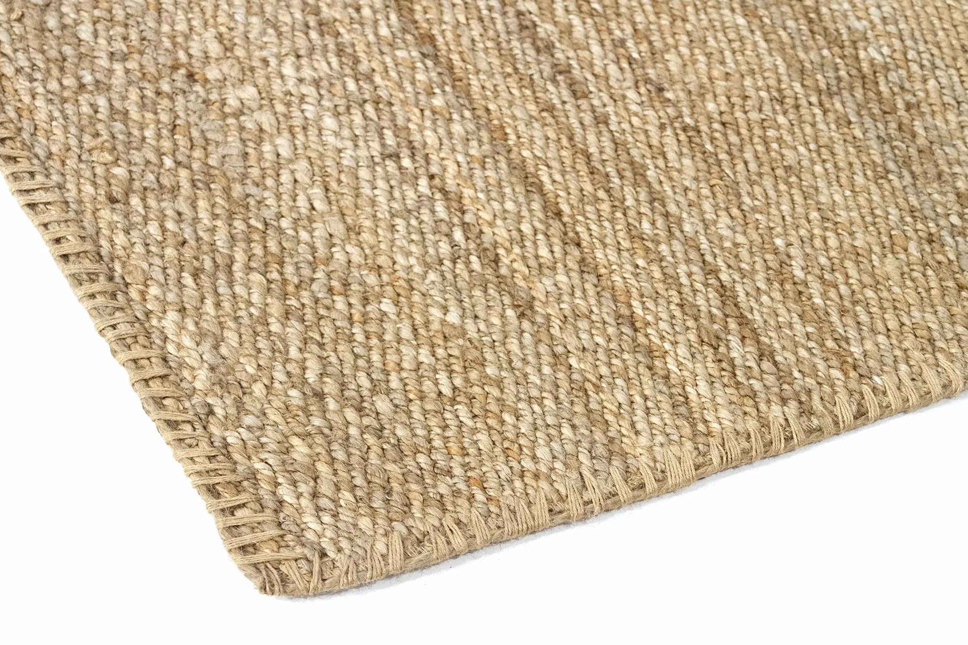 HAMID - Tappeto in Juta Granada 100% Fibra di Iuta Naturale, Tappeto Morbido e ad Alta Resistenza, Tessuto a Mano, Soggiorno, Camera da Letto, Tappeto Corridoio, Naturale (110x60cm)
