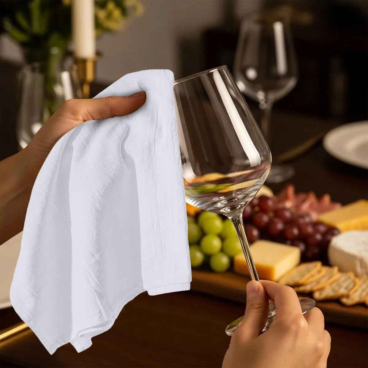 Utopia Kitchen - Asciugamani sacco farina (confezione da 12-71 x 71 centimetri) - Strofinaccio 100% cotone, strofinacci da cucina
