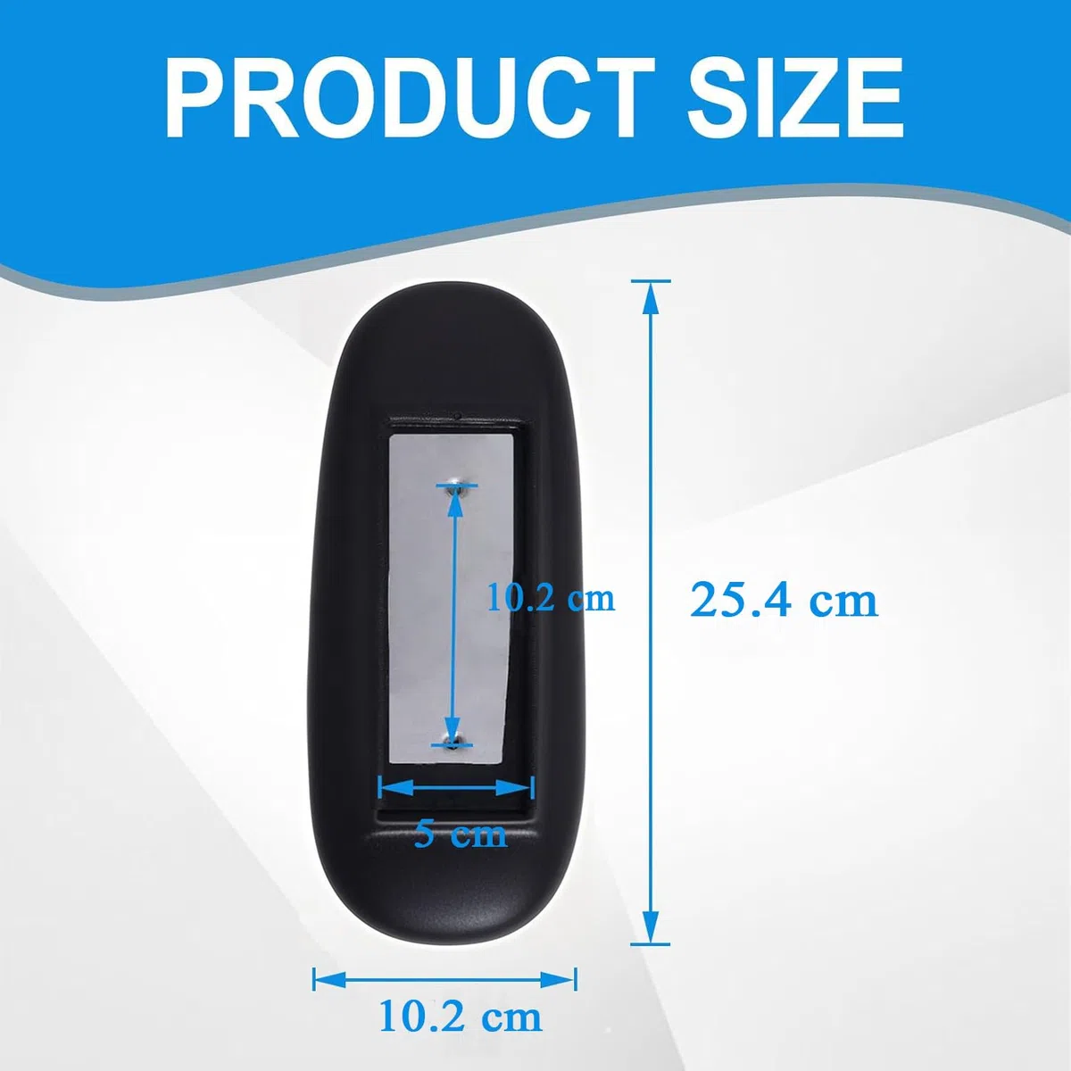 Gekufa Sedia da Ufficio Sostituzione Bracciolo Braccioli Tappi Fit Universale Sedia da Scrivania Braccioli Distanza dei Fori di Montaggio 10,2 cm con Viti Modello di Foro di Montaggio (1 Paio) Nero