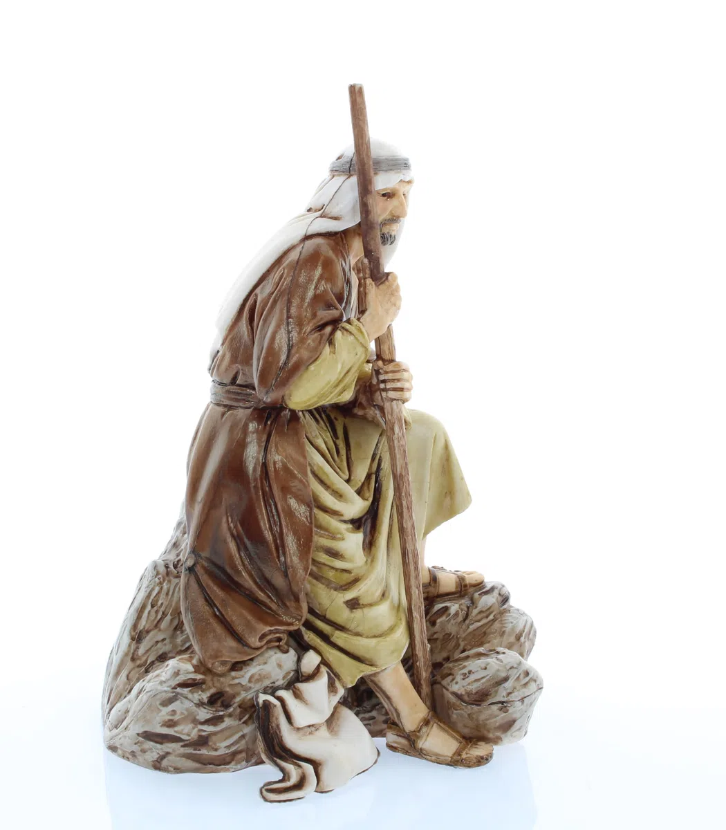 Moranduzzo Guardiano per Presepe da Cm 13 Scala 1:15 - Statuine Presepe Indistruttibili - Stile 700', Pittura Rifinita a Mano, Prodotto Ufficiale, Made in Italy, Scultore M. Landi