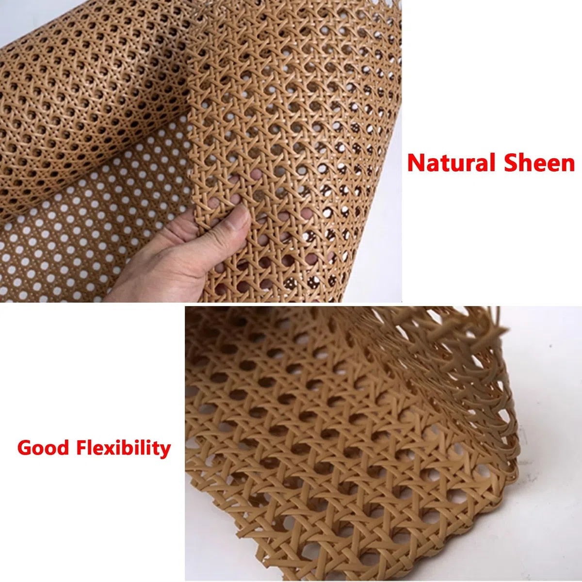 Generico Nastro Fettuccia di Vimini in Plastica Rattan, Larghezza 40cm Paglia di Vienna Sintetico per Sedie, Rotolo di Rattan Intrecciato per Riparazione di Mobili Armadio Cestini Fai da Te(60x100cm)