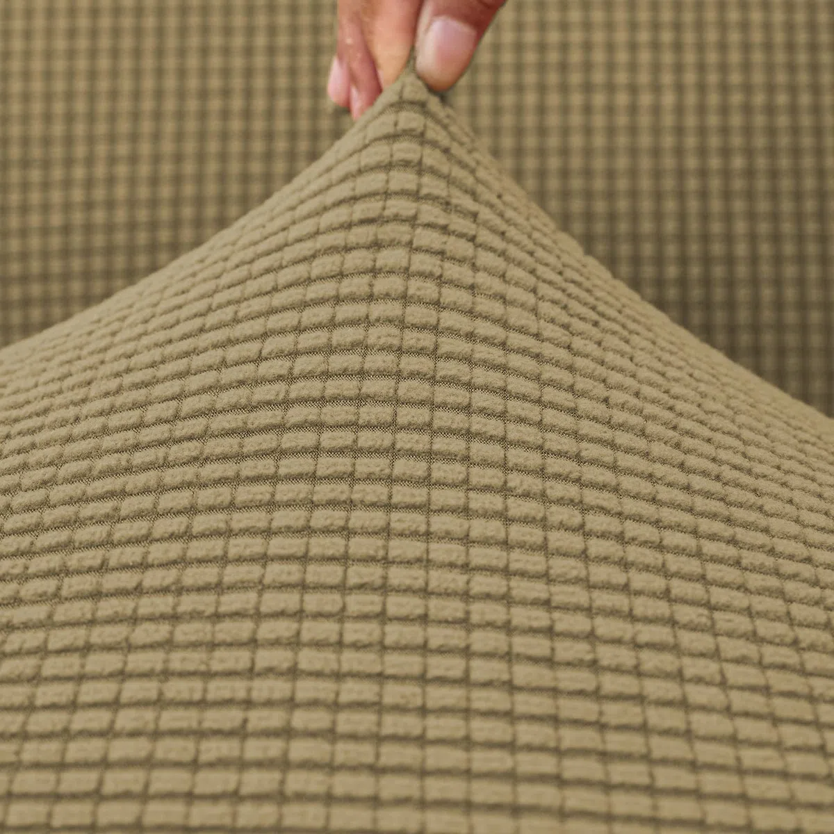 ele ELEOPTION Copridivano Reclinabile, Copertura Elastica per Divano Reclinabile, Jacquard Antimacchia, 4 Pezzi, per Poltrona reclinabile, Poltrona di Relax, Poltrona da Massaggio, Marrone Chiaro