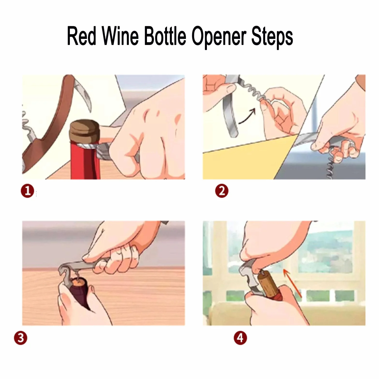 Opener Bottiglia di Vino, 70G Spessore in Acciaio Inossidabile Doppia Cerniera Chiave con Foglio Cutte per Camerieri Ristorante, Cameriere Professionale Tirasorpi Set di Apertori (10PCS, verde)