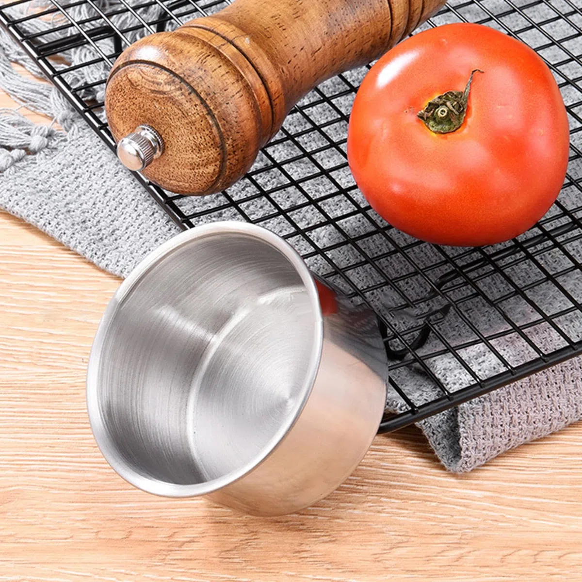 Set per fonduta di formaggio con base girevole - Pentola per fonduta con 6 forchette, 6 ciotole con pentola e spiedini | 21 pezzi di fonduta di formaggio in acciaio inox Pentola per fonduta di formagg