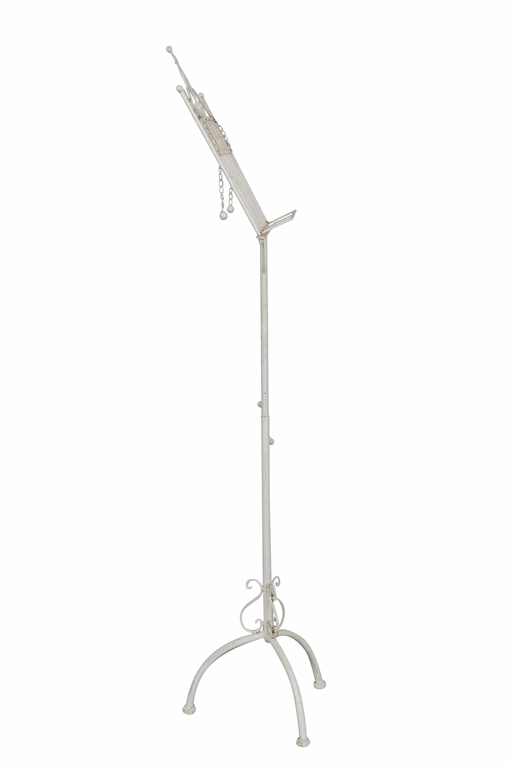 Biscottini Leggio Musicale in Ferro battuto Da pavimento 46x32x139 - Leggio Porta Menu - Cavalletto Espositore Pubblicitario Pieghevole - Portamenu Ristorante - Leggio per Libri da Tavolo
