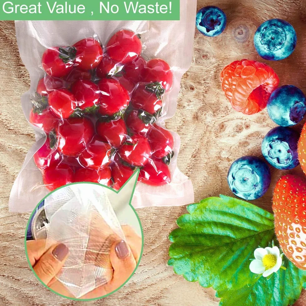 O2frepak 100 Buste 30x40cm Buste Sottovuoto Alimenti,Sacchetti Sottovuoto per Alimenti,Sacchi Sottovuoto Alimenti senza BPA