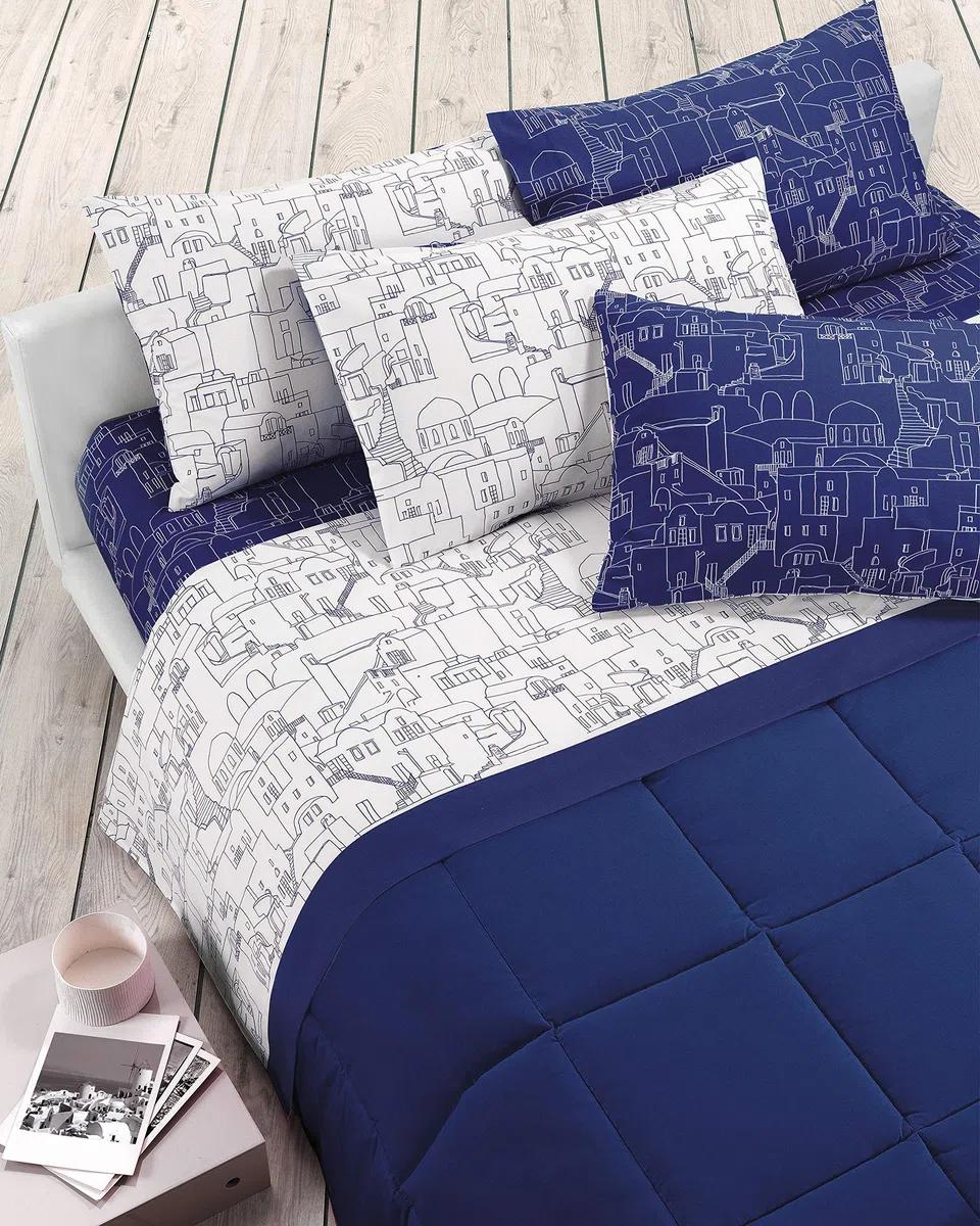Gabel Completo Letto, Blu iOS, Singolo