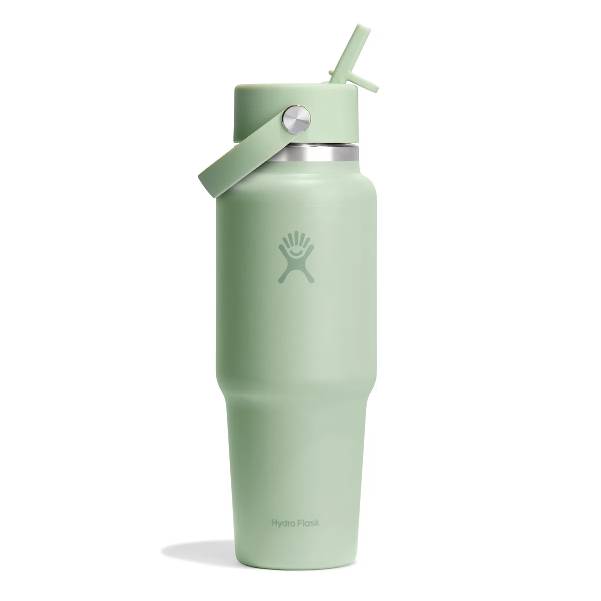 HYDRO FLASK - Travel Bottle 946 ml (32 oz) - Bottiglia in acciaio inossidabile isolata con TempShield e tappo a cannuccia Flex a prova di perdite - Aloe