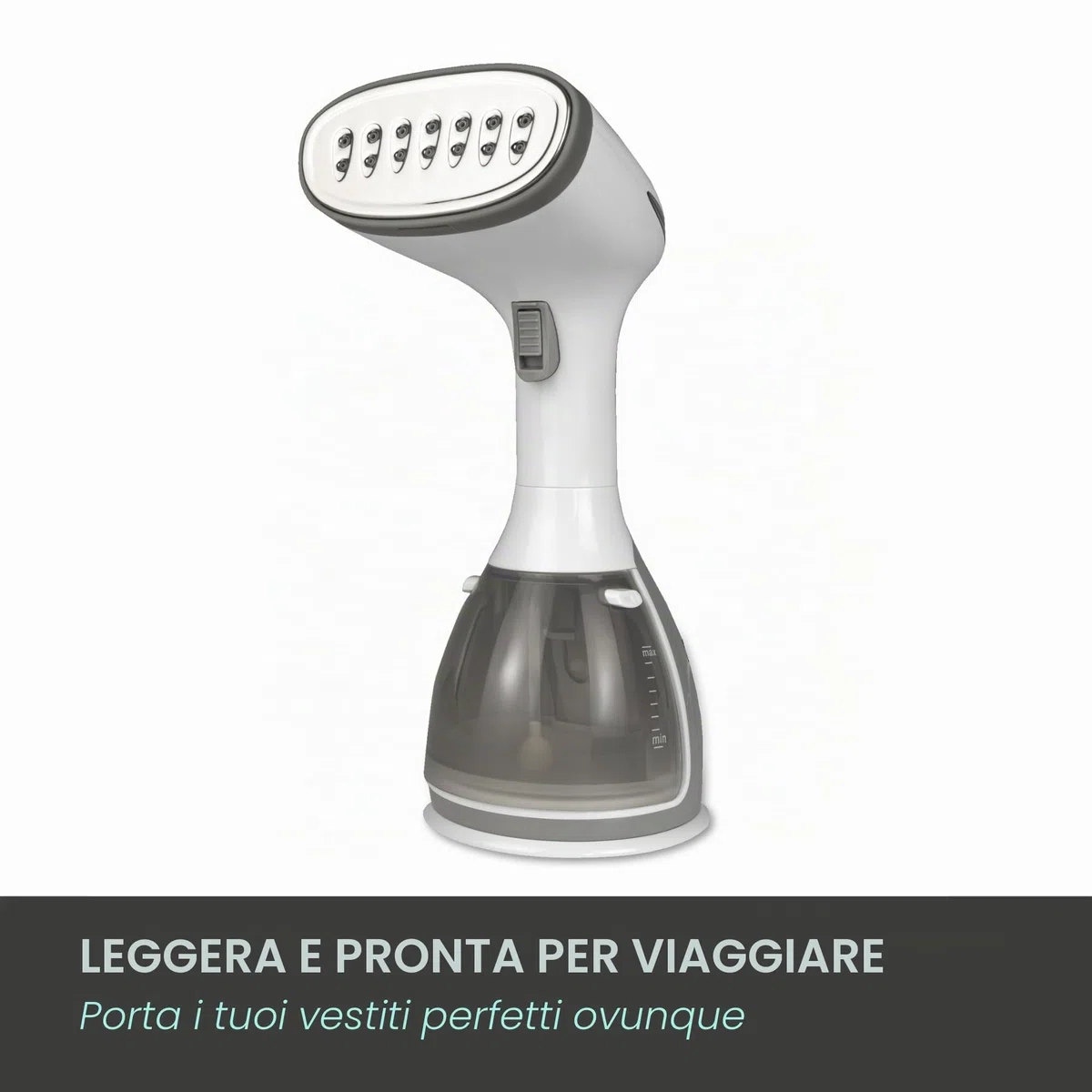 Jocca, Ferro da Stiro Verticale 1500W, Serbatoio 280ml, Sistema Anti-Goccia