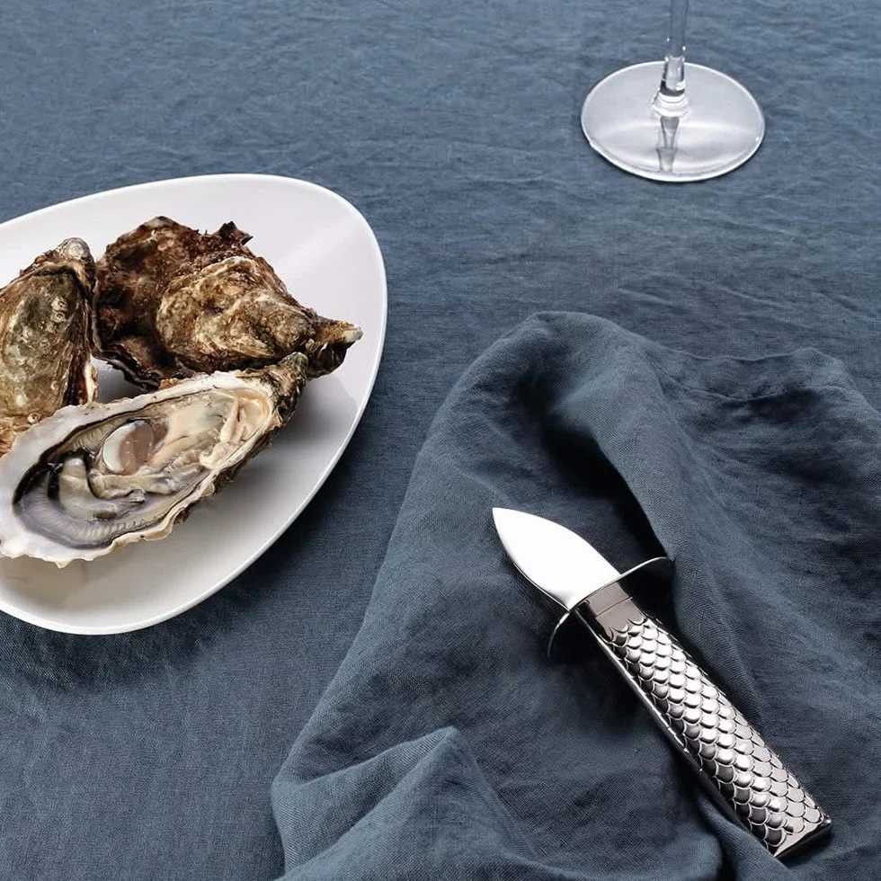Alessi FM23/44 Colombina fish Coltello per Ostriche in Acciaio Inossidabile 18/10 Lucido