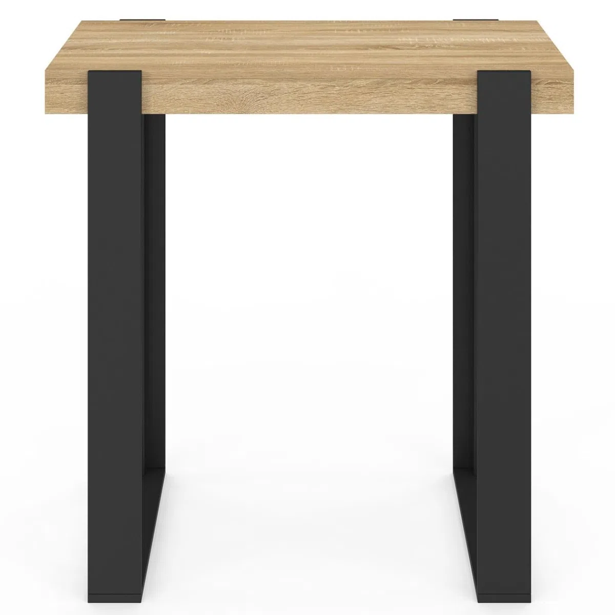 IDMarket - Tavolo da bar PHOENIX in legno e nero 90 cm