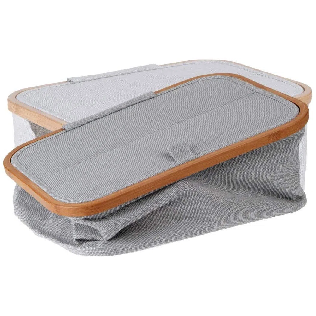 Prym Pieghevole Sewing Basket, grigio, 38 x 26 x 16 cm
