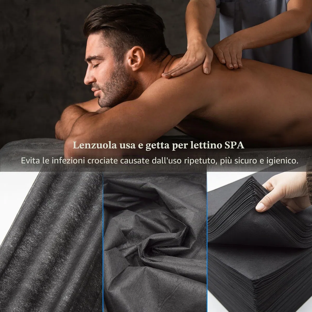 50pcs Lenzuola da Massaggio Usa e Getta. 80 x 180cm Lenzuola Usa e Getta Lenzuola Monouso per Lettino Massaggio Lenzuolo da Massaggio in Tessuto non Tessuto