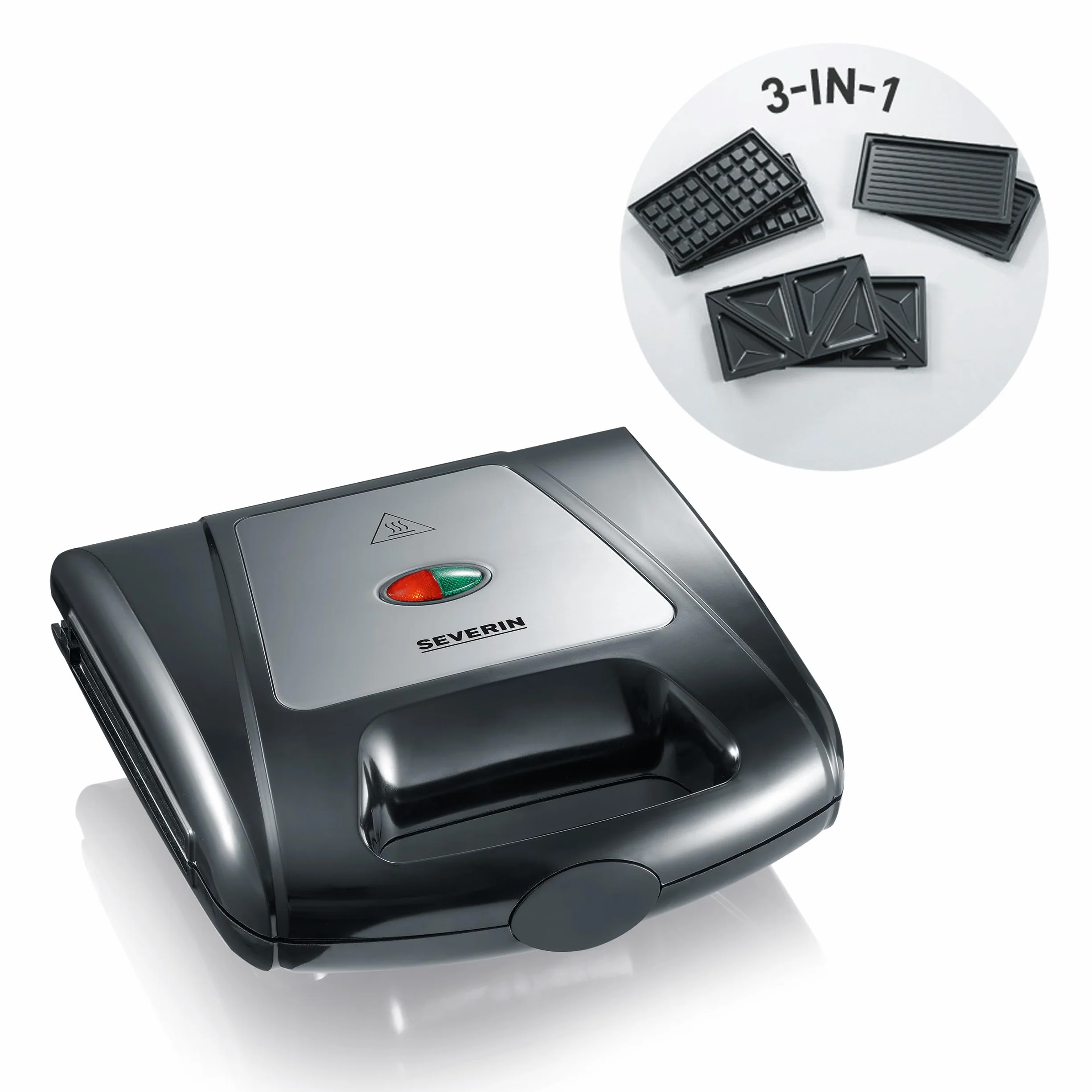 Severin waffle-tostapane-grill 3 piastre 1000w sa2968