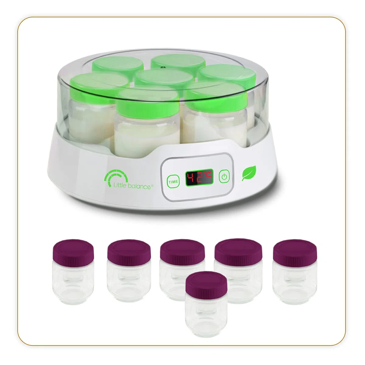 YAOURTIERE 7P Digital + 6 pots additionnels LITTLE BALANCE - 8487