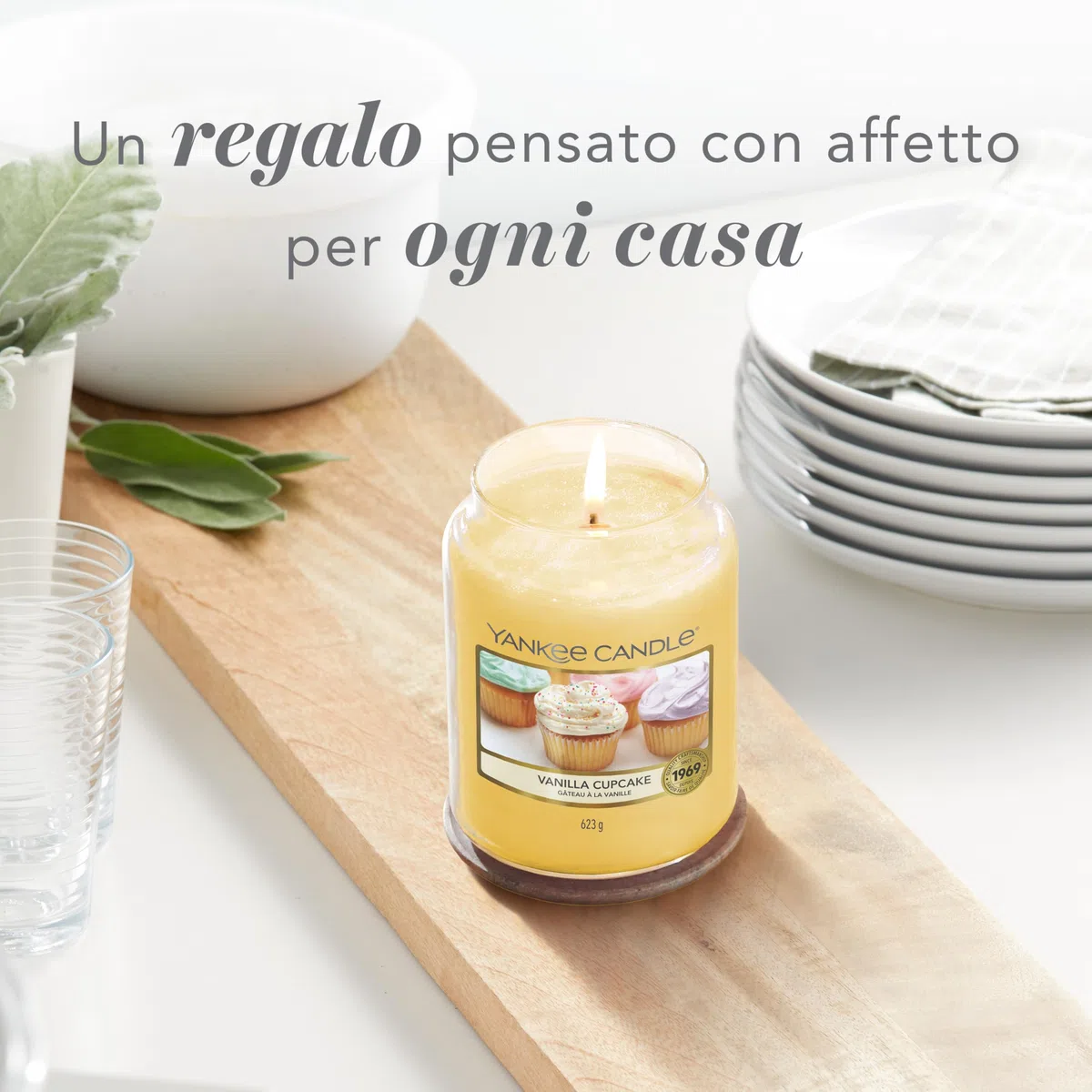 Yankee Candle Candela profumata in giara grande | Cupcake alla vaniglia | Durata Fino a 150 Ore | Regali per donne